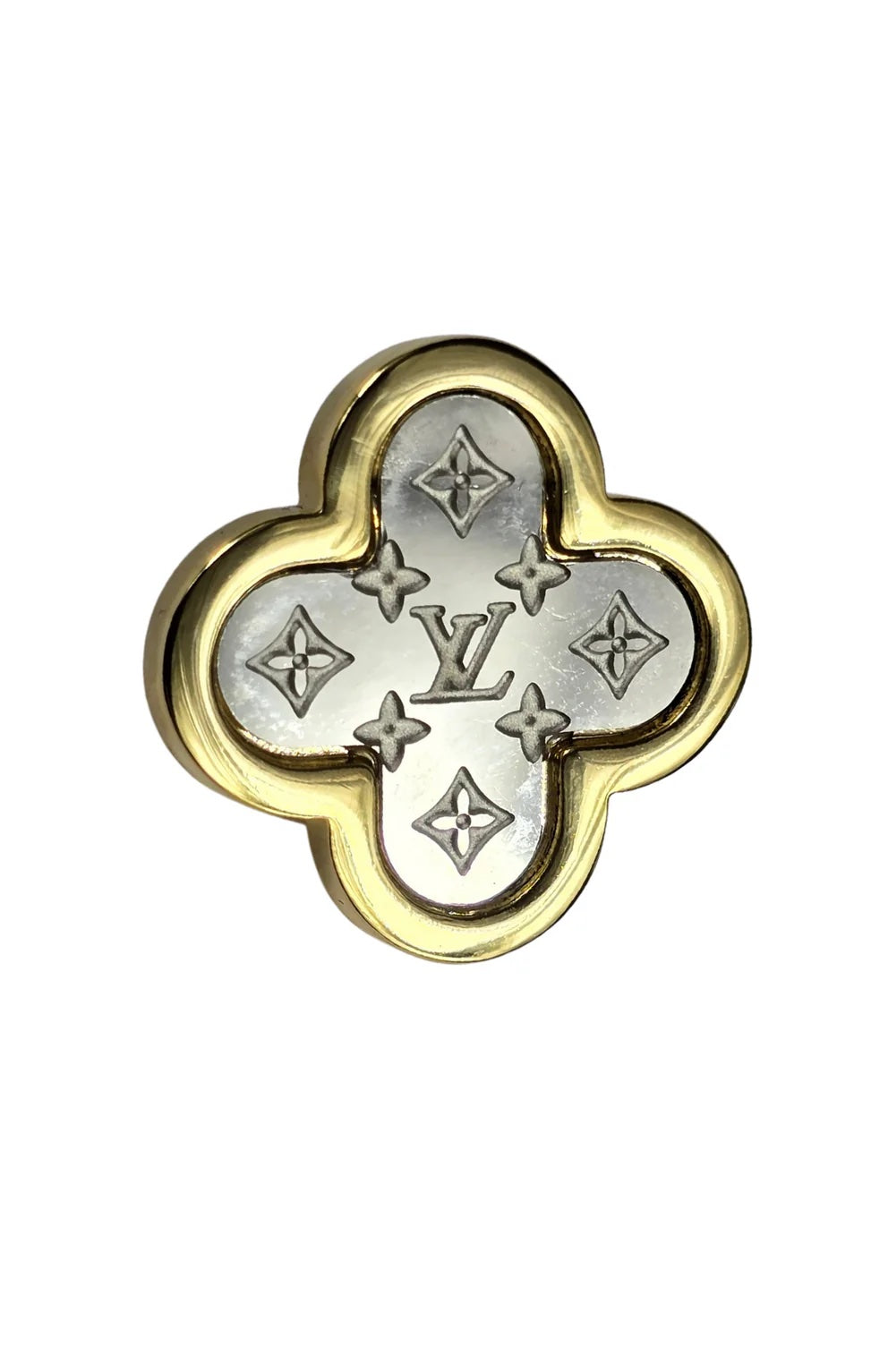 LV | Silver & Gold | Lapel Pin