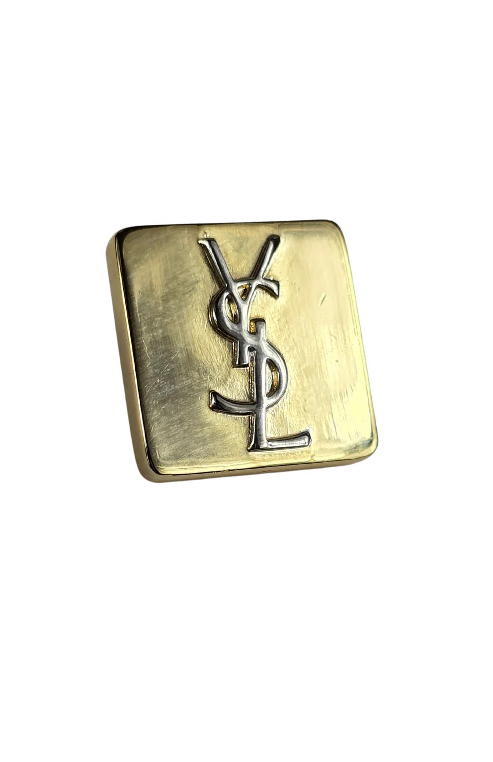 YSL | Silver & Gold | Lapel Pin