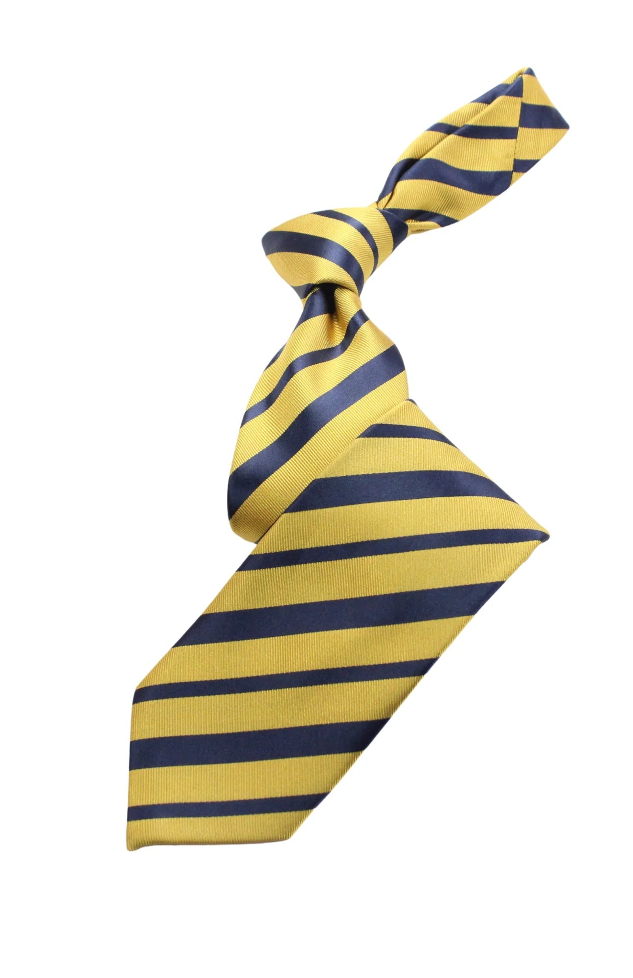 Arabian Stripe A3 | Gold & Navy | Tie & Pocket Square