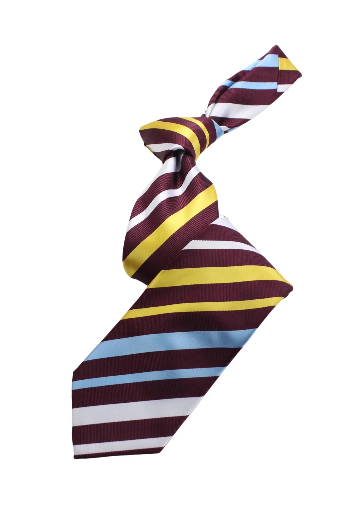 Arabian Stripe A6 | Wine/Sky/White/Yellow | Tie & Pocket Square