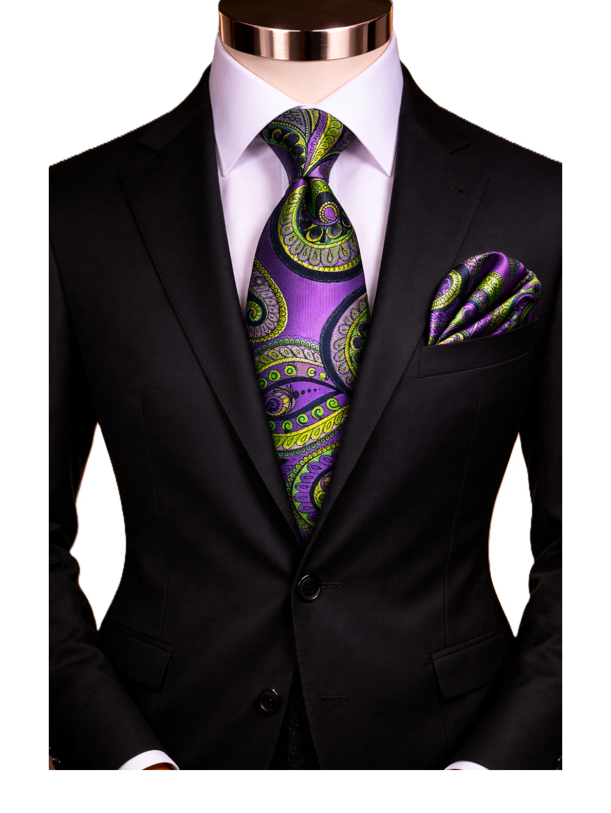 BRONO 5 | PURPLE | TIE & POCKET SQAURE