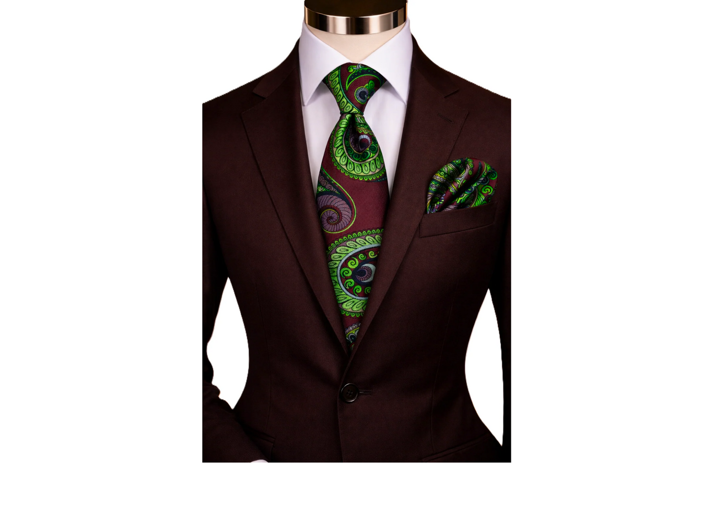 BRONO 6 | CHOCOLATE | TIE & POCKET SQAURE