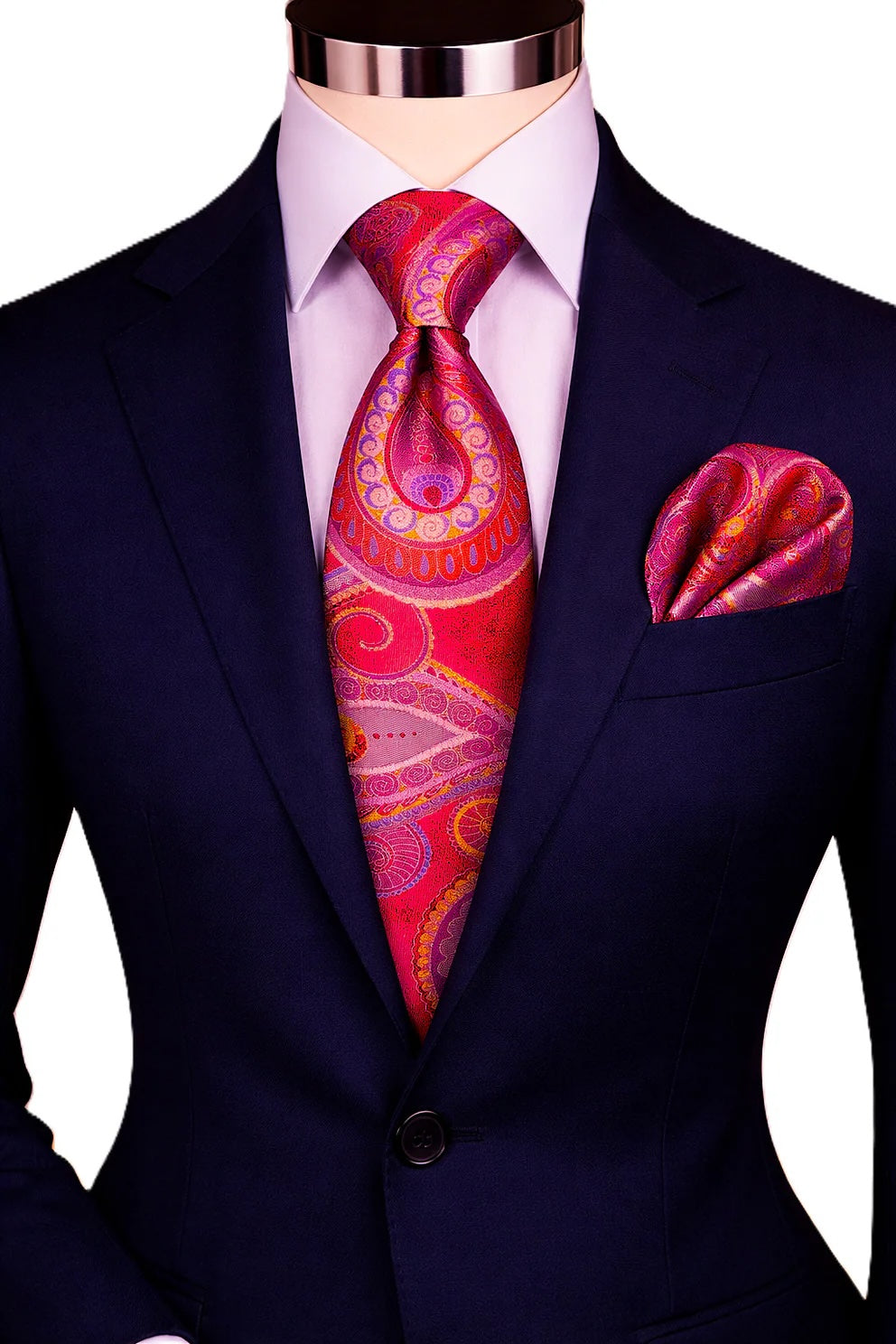 BRONO 8 | RED | TIE & POCKET SQUARE
