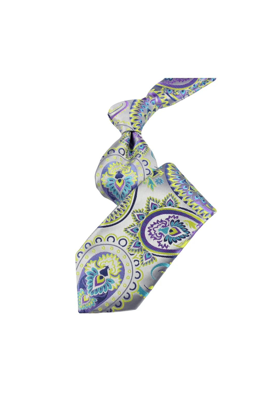Flying Spur 4 | Multi Color Blue & Lime | Tie & Pocket Square