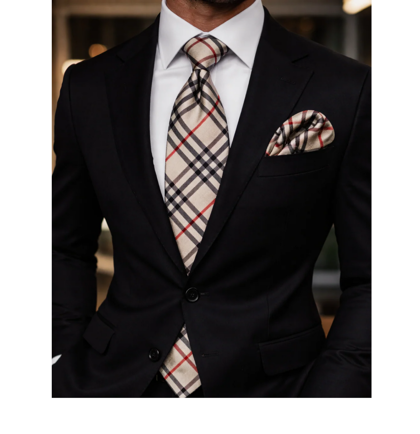Burb 2 | White | Tie & Pocket Square
