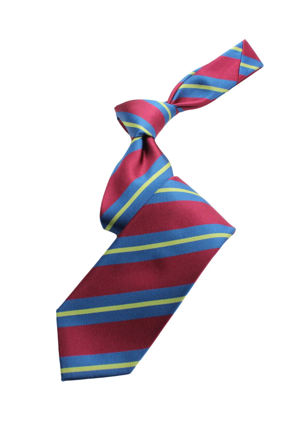 Cario Stripe A9 | Wine/Turquoise/Lime | Tie & Pocket Square