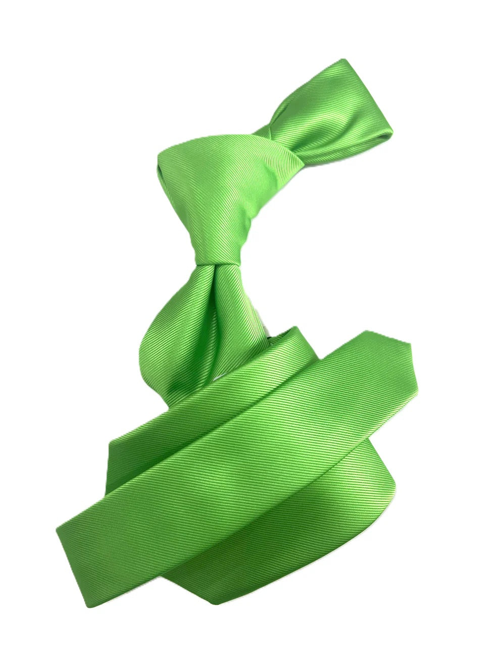 Comic B7 | Lime Green Solid | Tie & Pocket Square