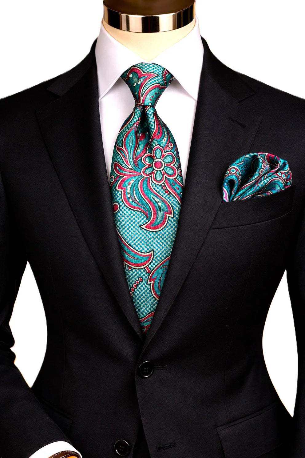 EMILIO 5 | WATERMELON | TIE & POCKET SQUARE