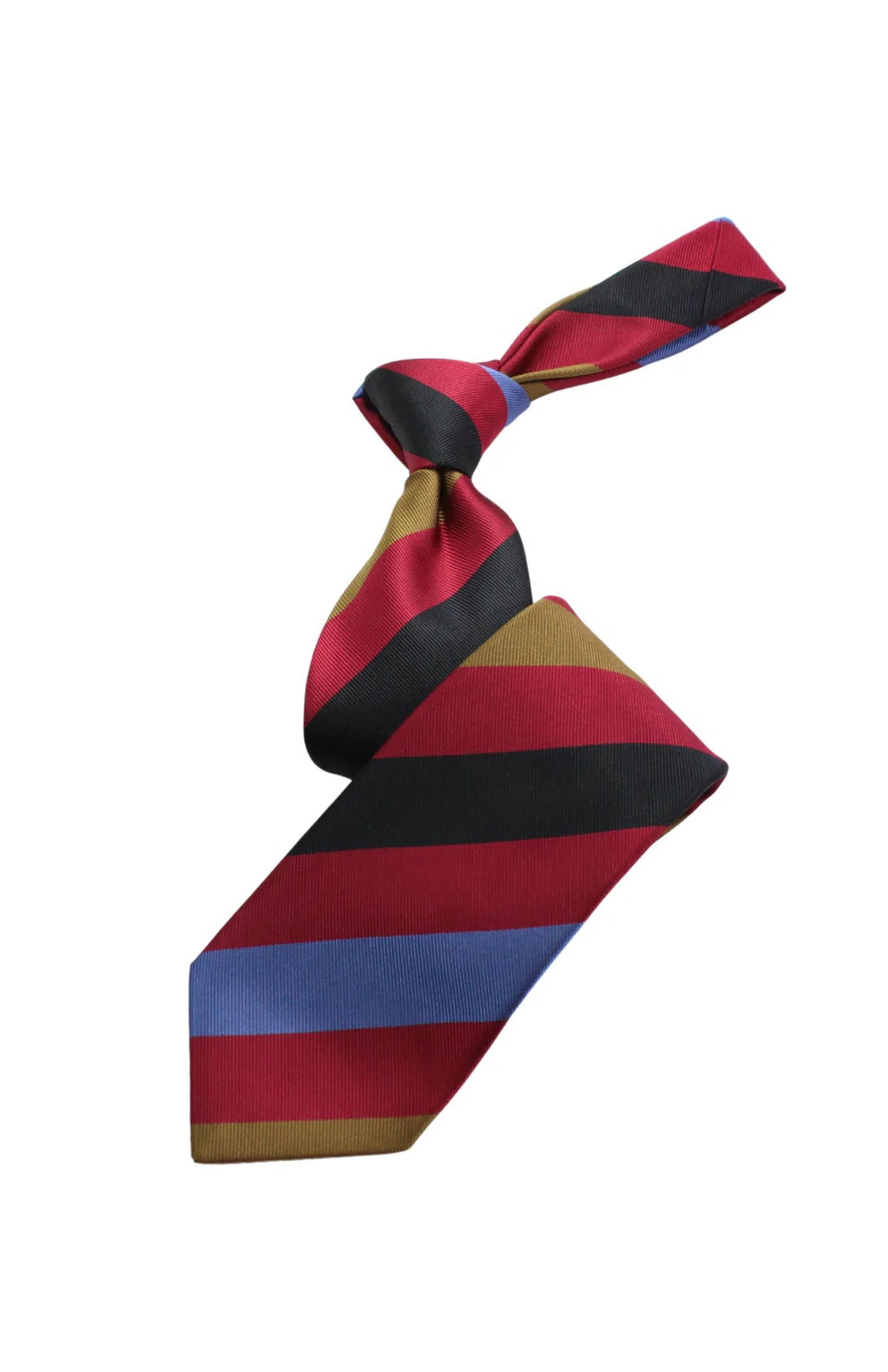 Egyptian Stripe A5 | Red/Black/Blue/Tan | Tie & Pocket Square
