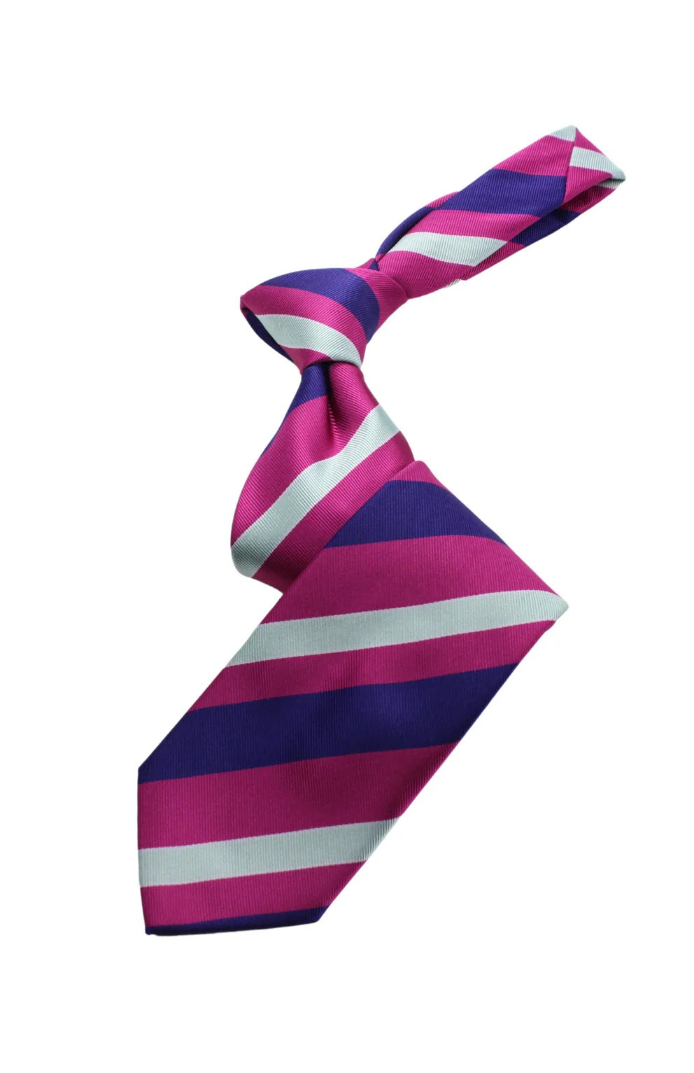 Giza Stripe A5 | Fuchsia/Purple/Teal | Tie & Pocket Square