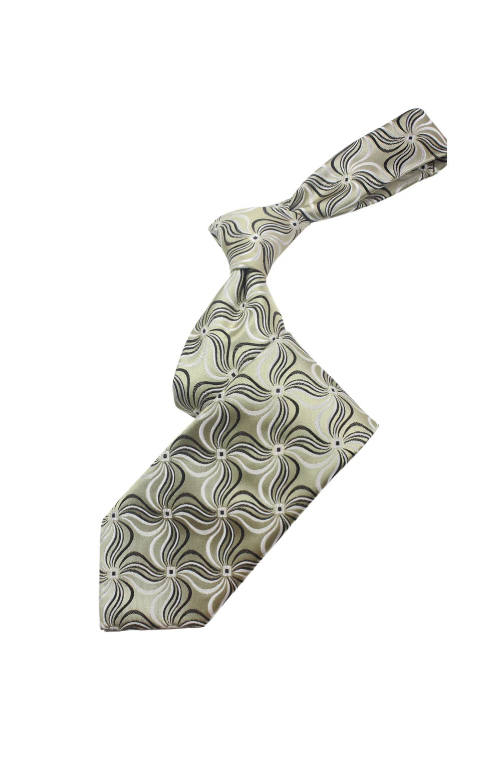 Sheikh 6 | Gold & Black Geometric | Tie & Pocket Square