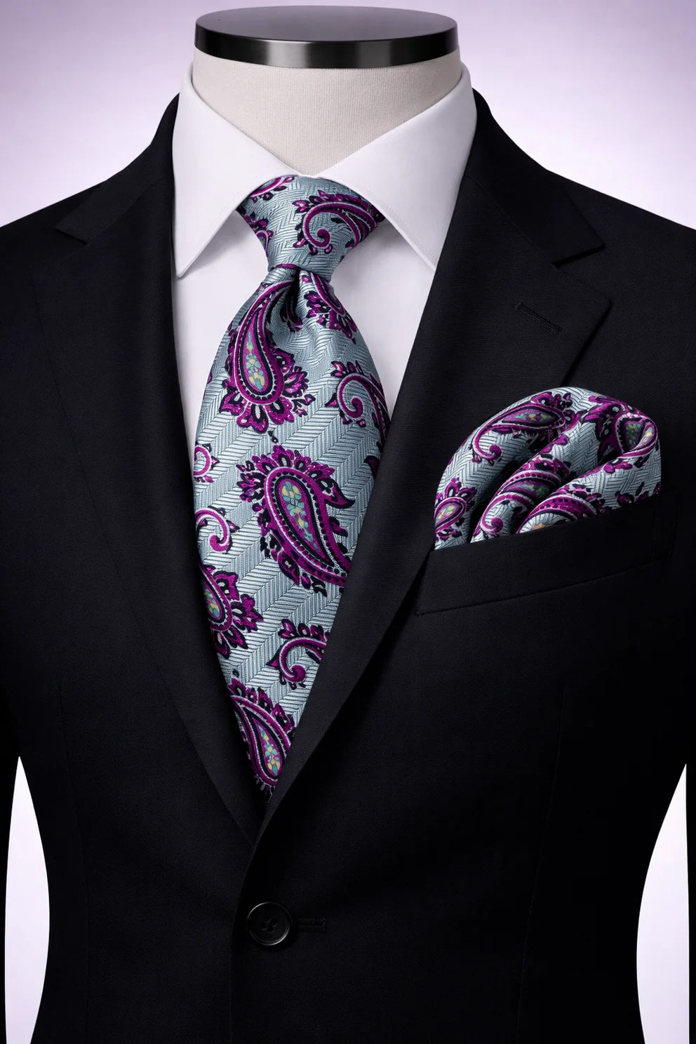 SONNY 7 | SEAFOAM | TIE & POCKET SQAURE