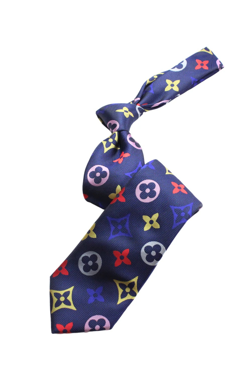LV Multicolor 8 | Navy 2 | Tie & Pocket Square
