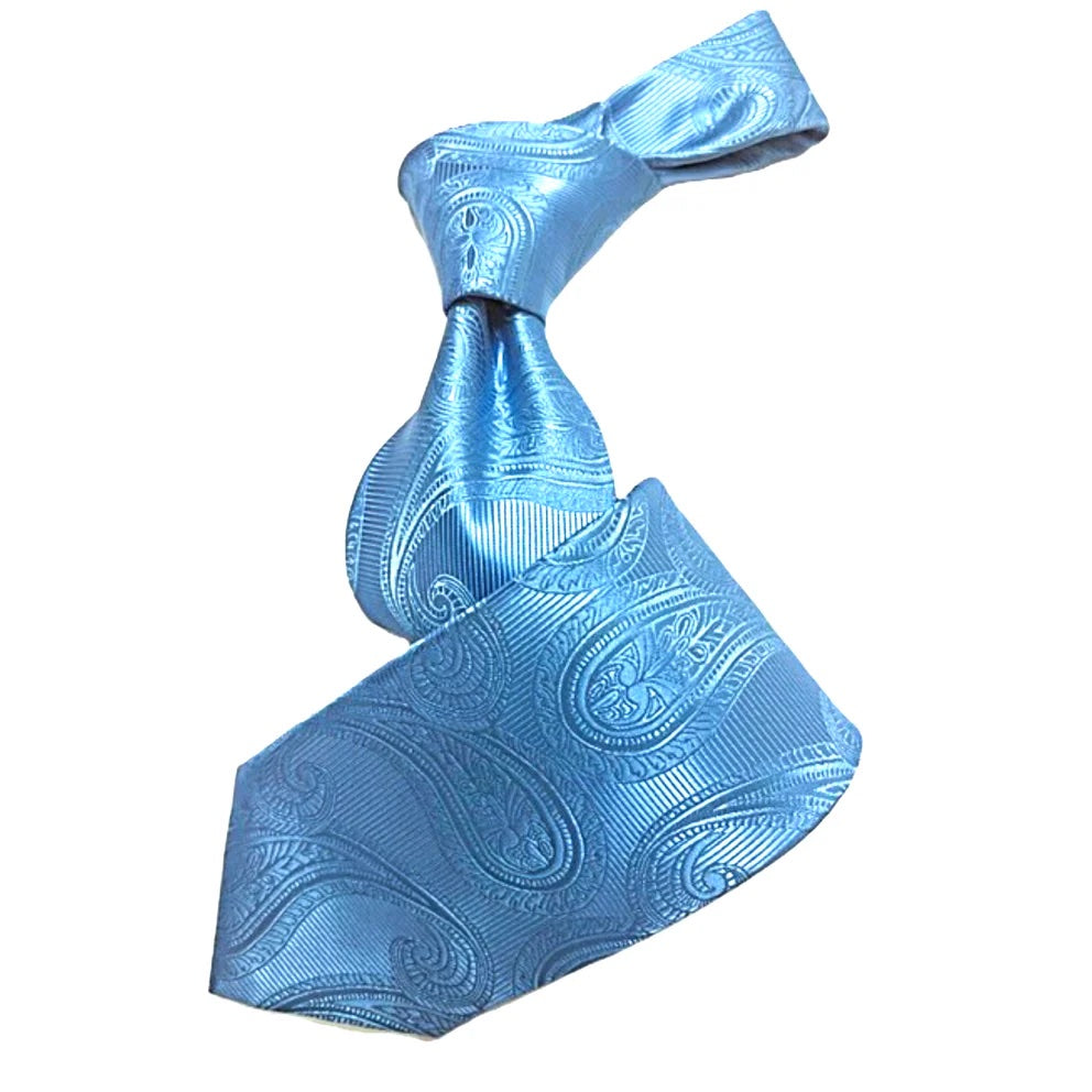 Big Ben B8 | Aqua Paisley | Tie & Pocket Square