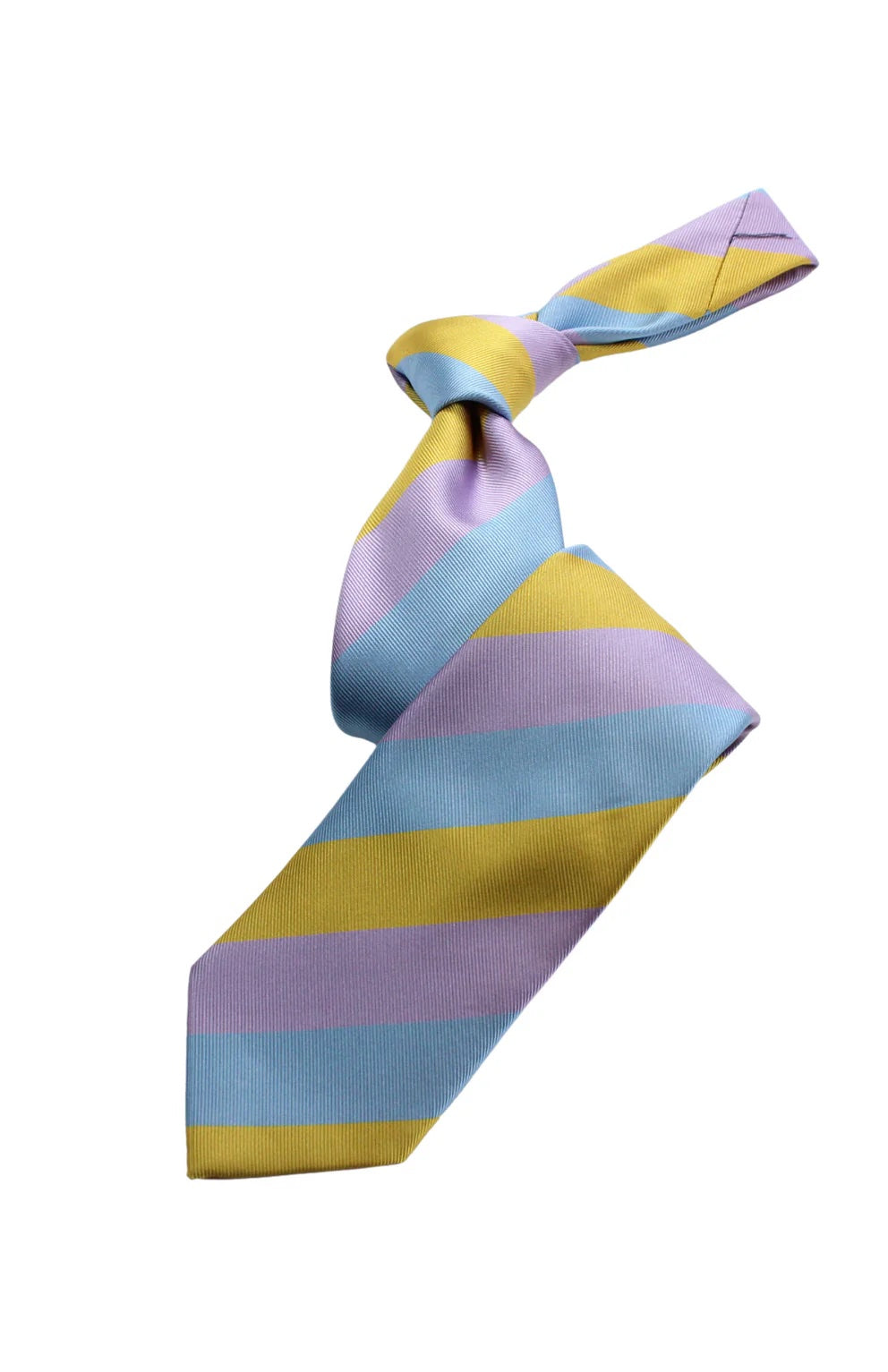 Saudi Stripe A9 | Yellow/Sky Blue/Lavender | Tie & Pocket Square