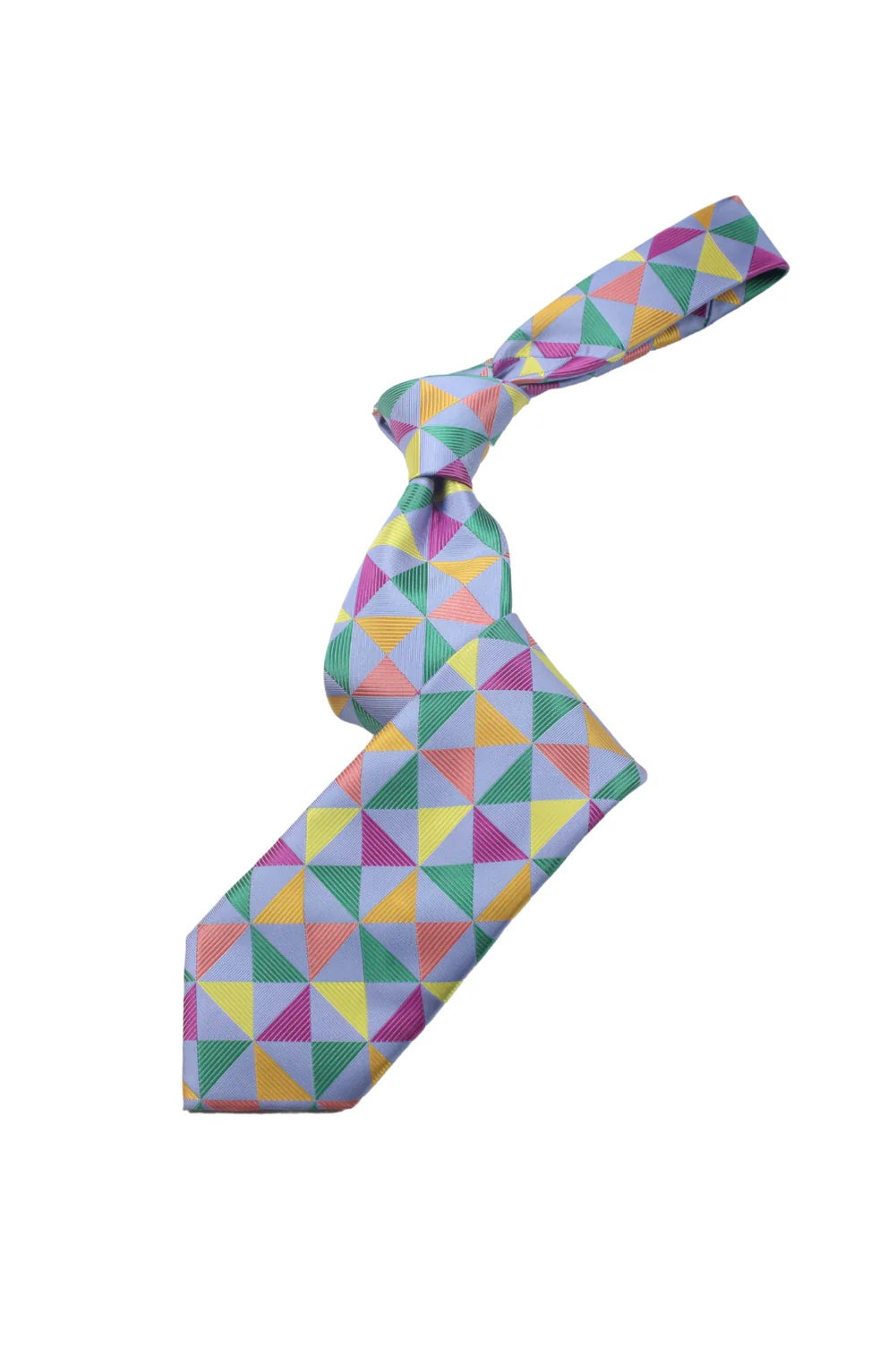 The Frame 2 | Multi Color Sky Blue Geometric | Tie & Pocket Square