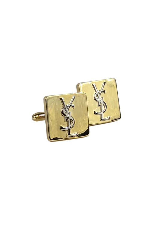 YSL | Silver & Gold | Cufflinks
