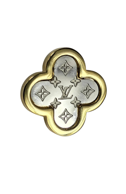 LV | Silver & Gold | Lapel Pin
