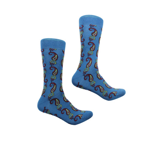 Nepal 1 | Turquoise & Wine Paisley | Sock