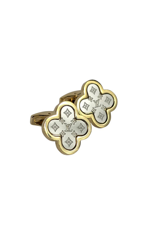 LV | Silver & Gold | Cufflinks