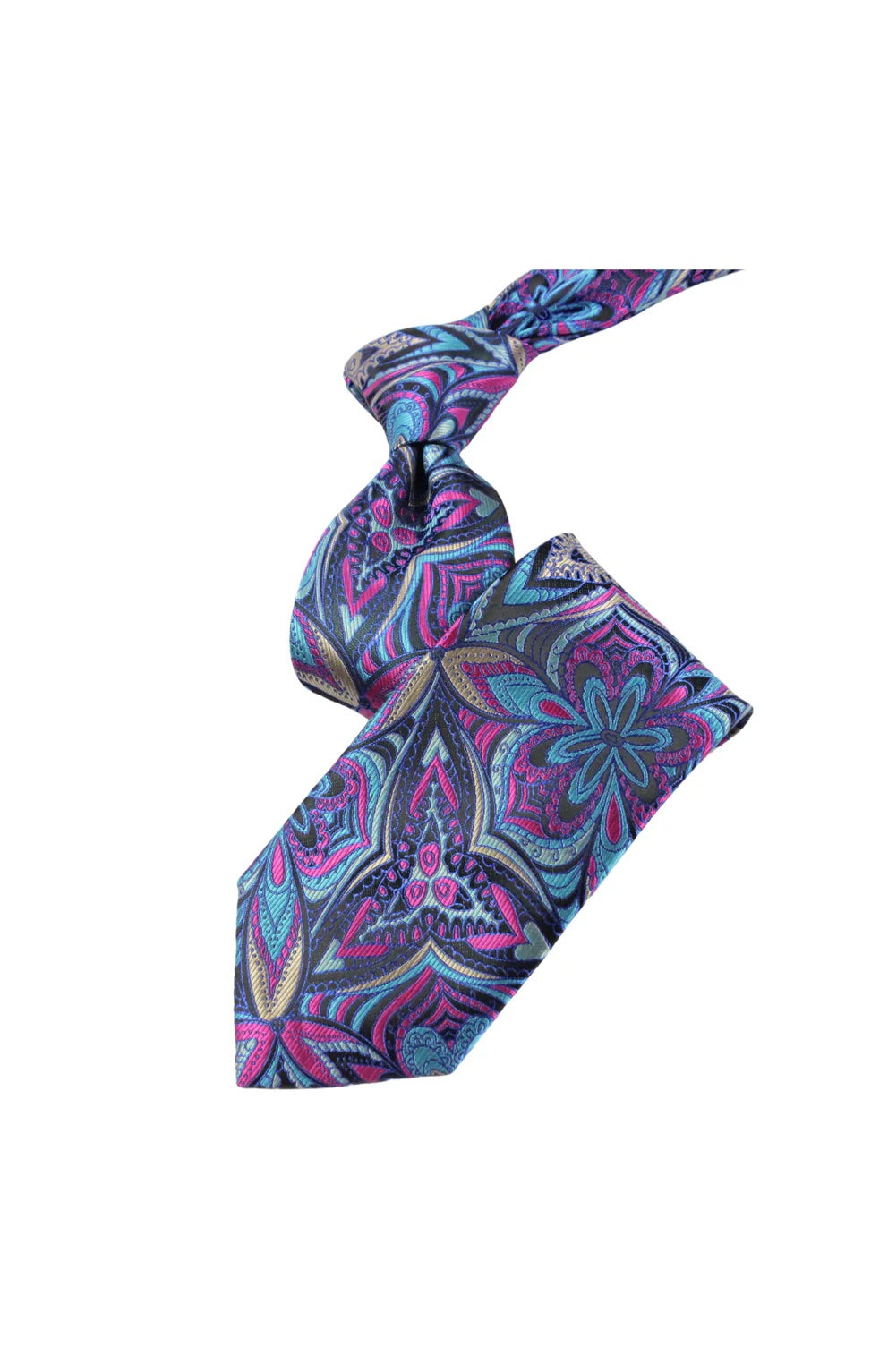 Azure 4 | Multi Color Midnight Blue | Tie & Pocket Square