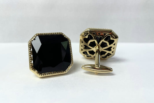 Exquisite Square Cuff Link 15-Black
