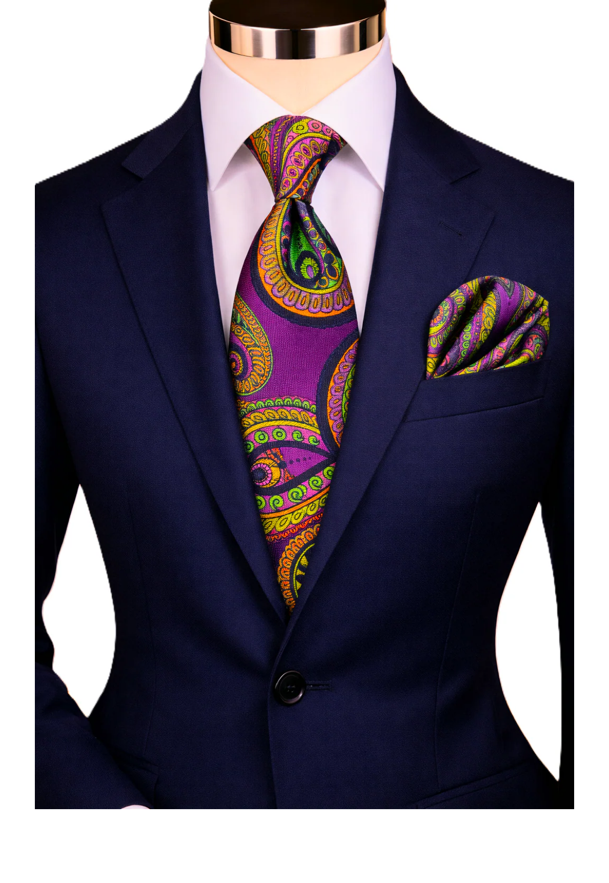 BRONO 10 | MAJENTA | TIE & POCKET SQAURE