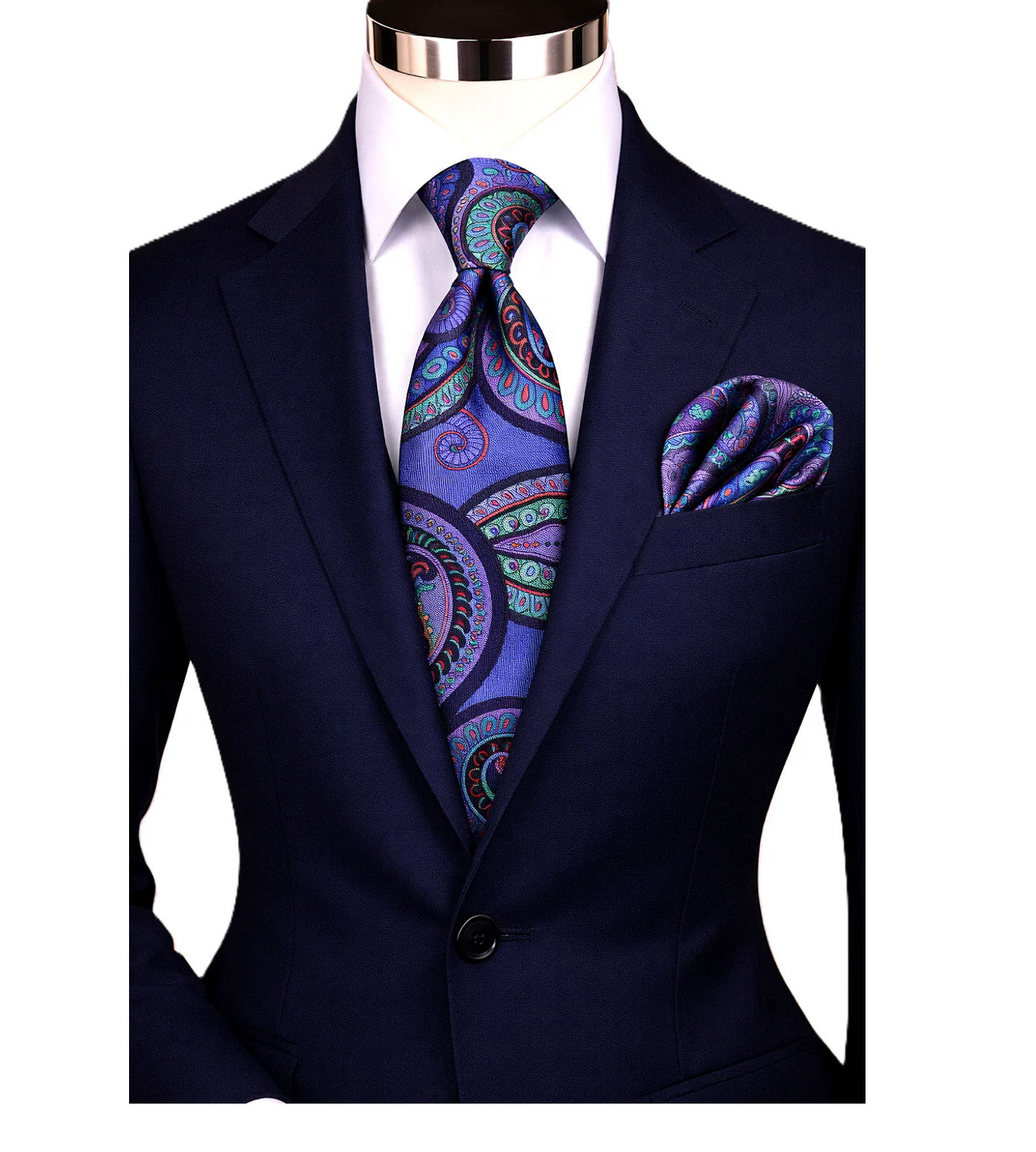 BRONO 7 | TRU BLUE 2 | TIE & POCKET SQAURE