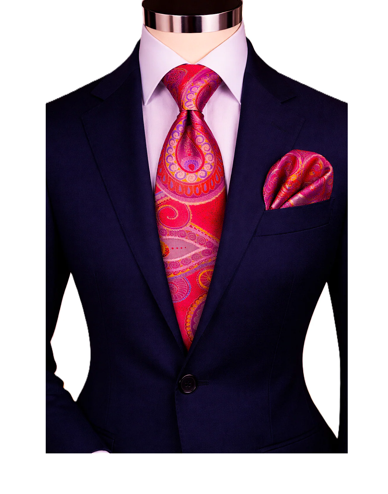 BRONO 8 | RED | TIE & POCKET SQAURE