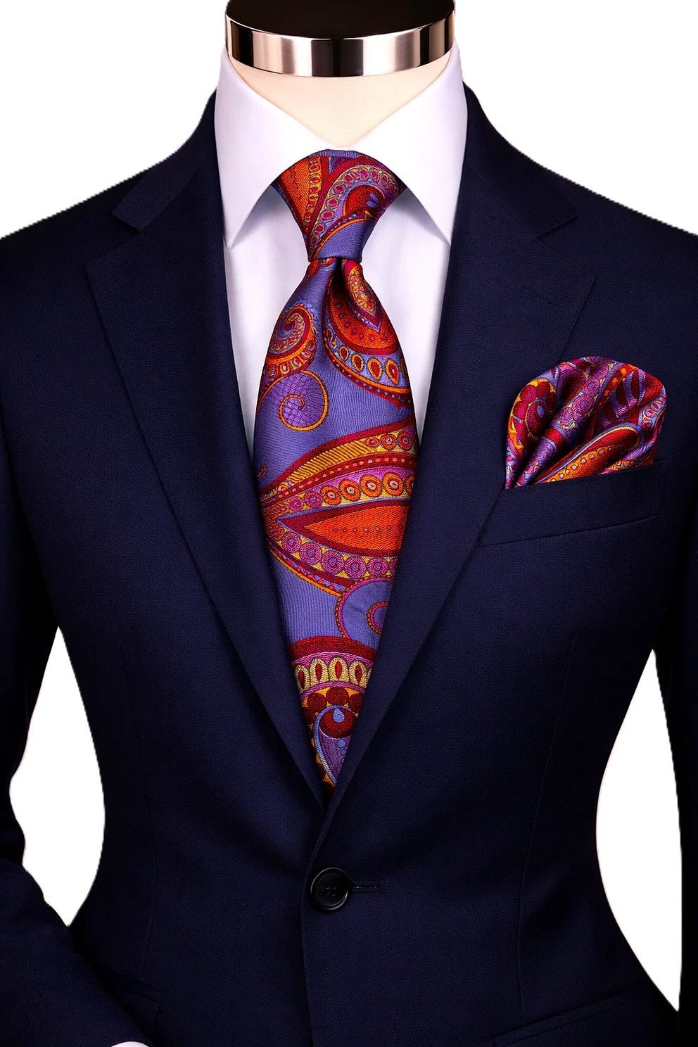 BRONO 3 | BLUE | TIE & POCKET SQUARE
