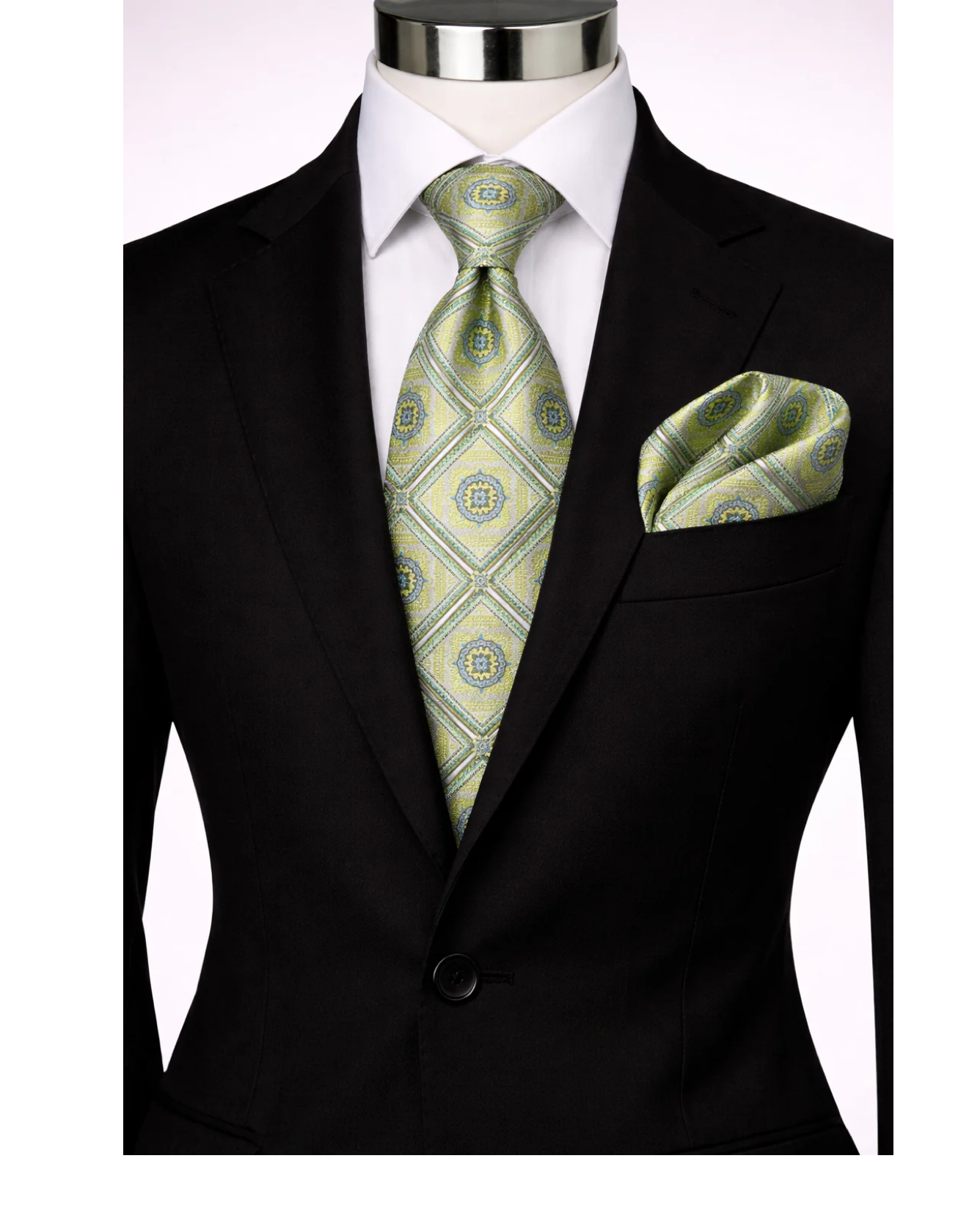 CARLO 4 | GREEN | TIE & POCKET SQAURE