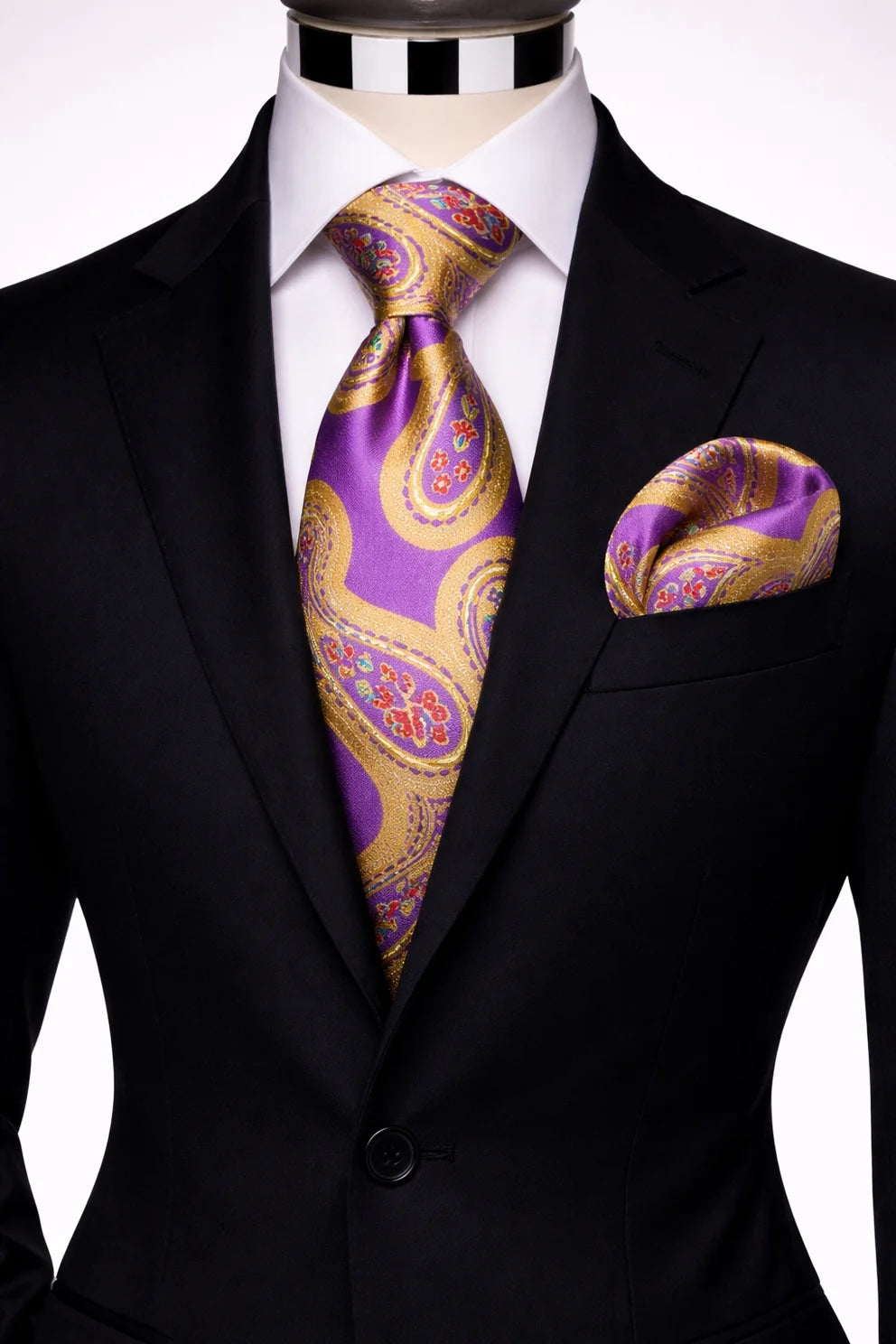 DON 2 | LAVENDER & YELLOW | TIE & POCKET SQUARE