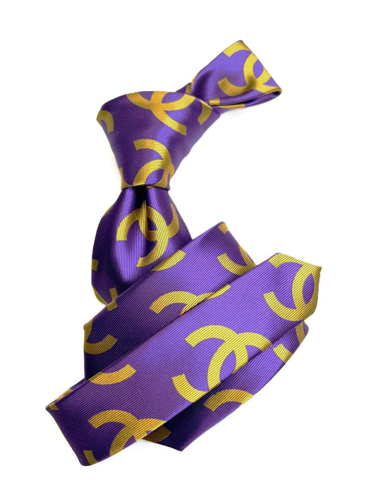CC 1 | Purple & Gold | Tie & Pocket Square