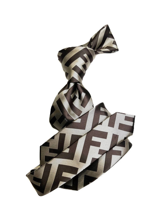 FF 1 | Brown & Taupe | Tie & Pocket Square
