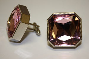 Exquisite Square Cuff Link 05-Pink