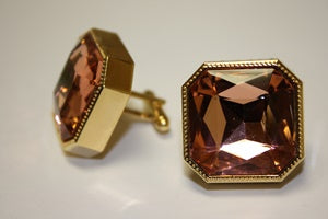Exquisite Square Cuff Link 13-Coral