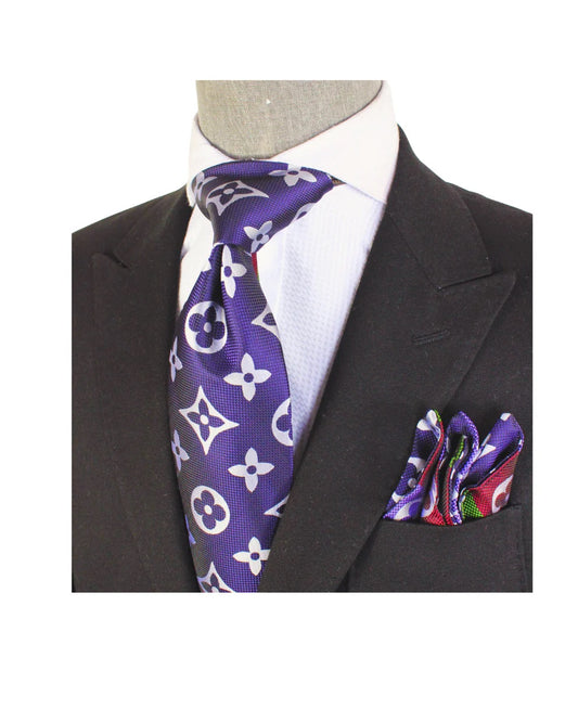 LV C5 | Plum | Tie & Pocket Square