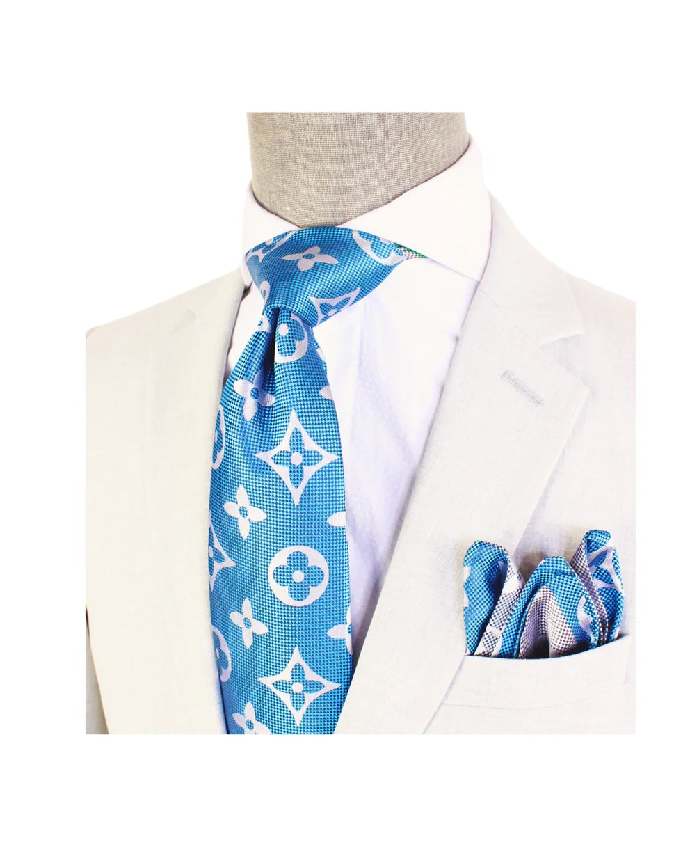 LV D3 | Real Teal | Tie & Pocket Square