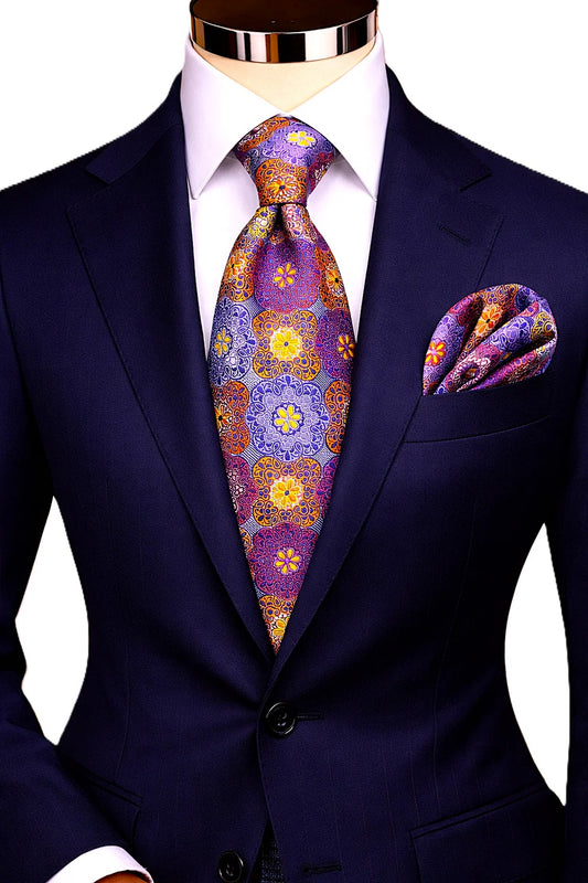MOE 6 | MULTI COLOR | TIE & POCKET SQAURE