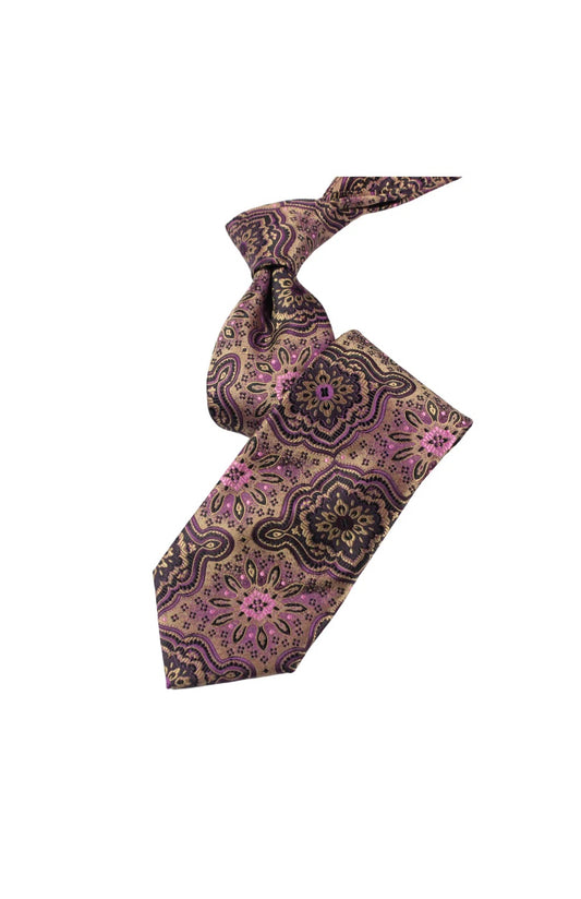 Mulliner 6 | Magenta & Taupe | Tie & Pocket Square