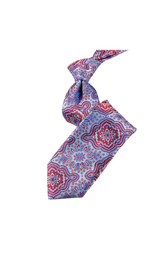 Mulliner 7 | Blue & Red | Tie & Pocket Square