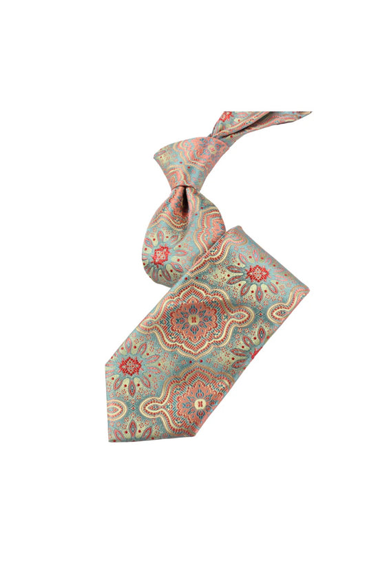 Mulliner 8 | Teal & Orange | Tie & Pocket Square