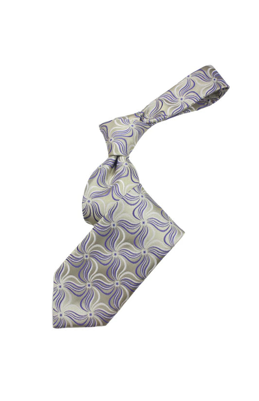 Sheikh 5 | Gold & Purple Geometric | Tie & Pocket Square