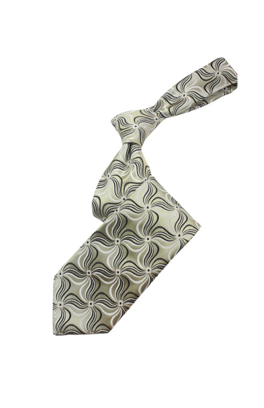 Sheikh 6 | Gold & Black Geometric | Tie & Pocket Square