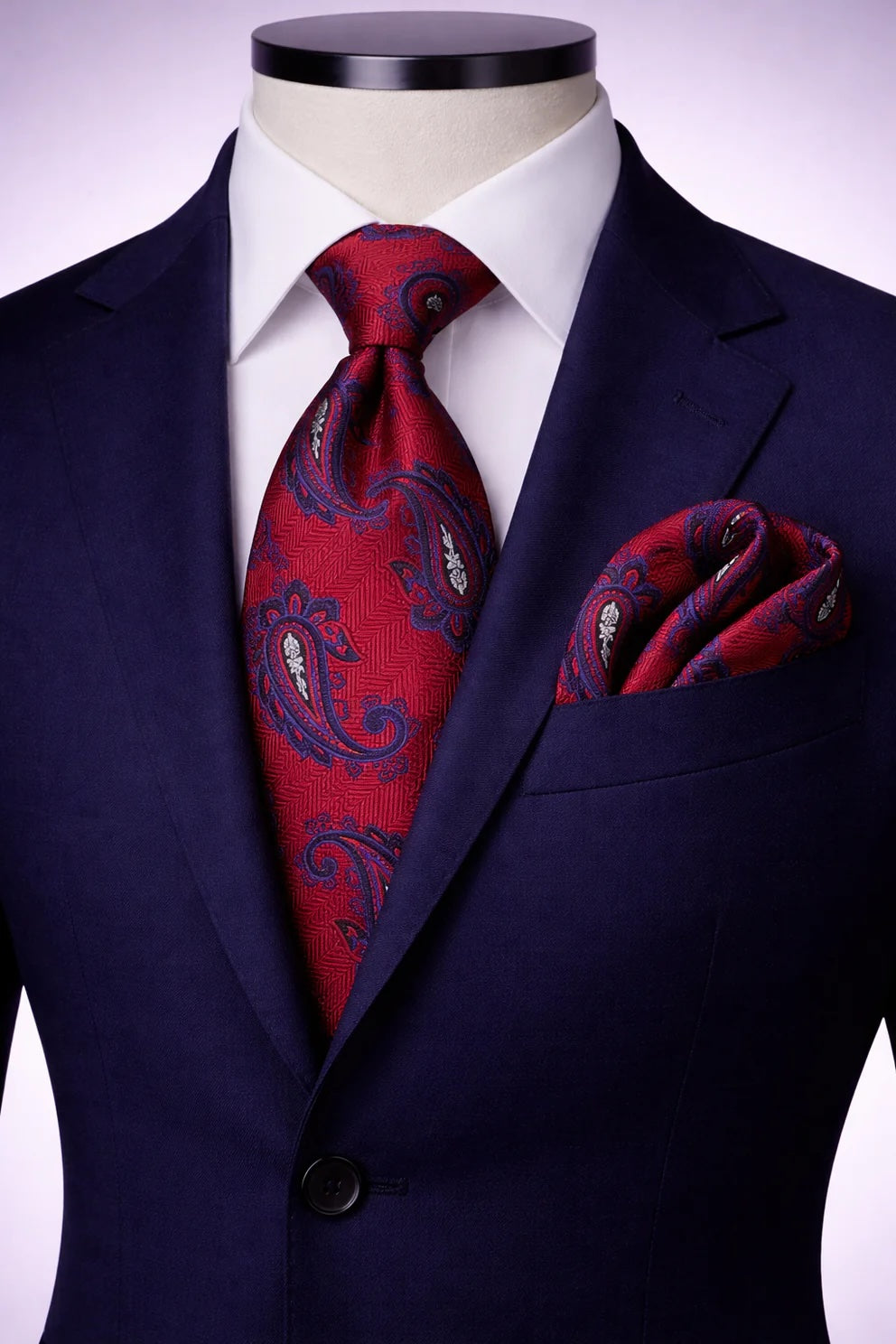 SONNY 10 | RED | TIE & POCKET SQAURE