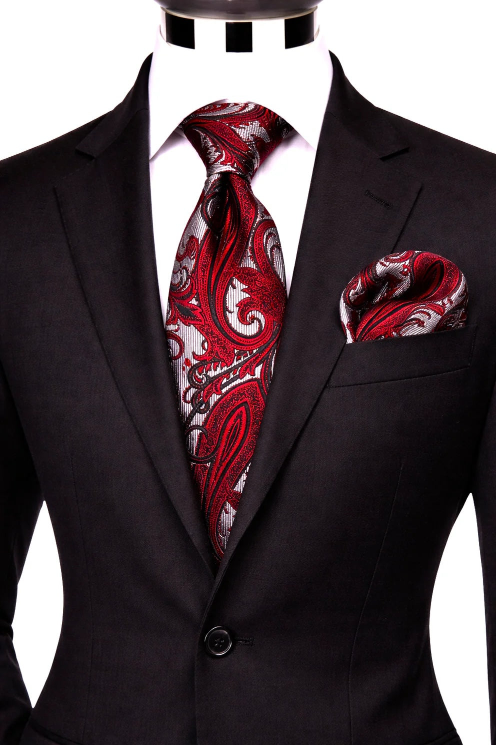 VITO 2 | RED | TIE & POCKET SQUARE