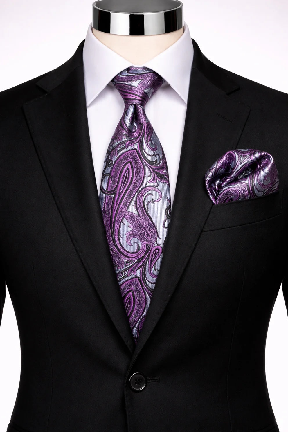 VITO 4 | PURPLE | TIE & POCKET SQUARE