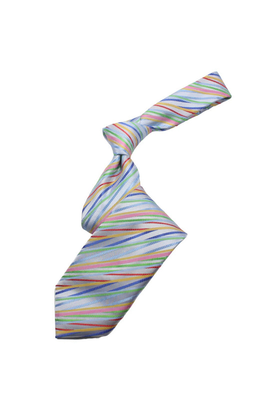 Atlantis 5 | Multi Color Sky Blue Geometric | Tie & Pocket Square