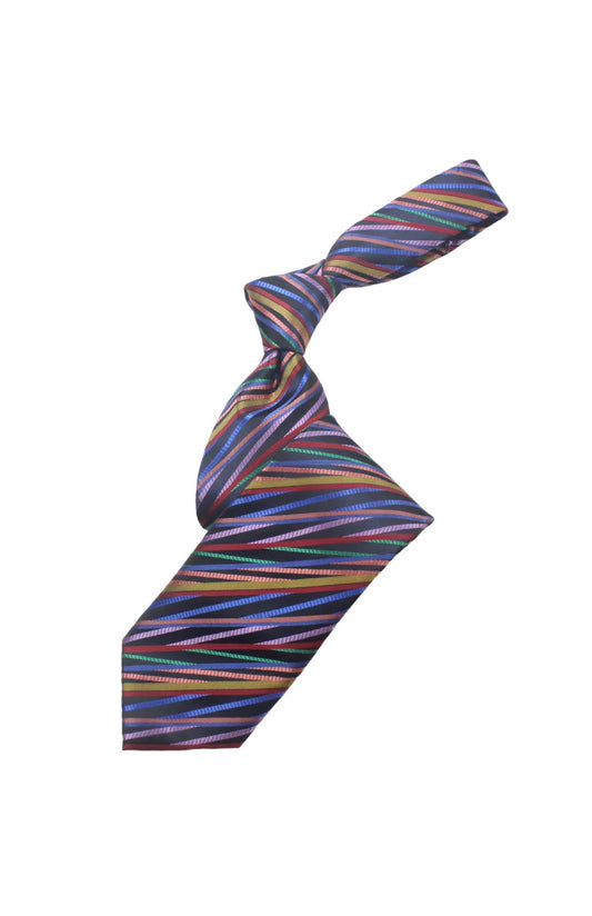 Atlantis 6 | Multi Color Sky Black 2 Geometric | Tie & Pocket Square