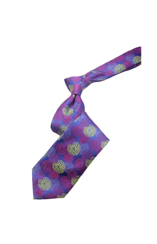 Doha 10 | Royal Pink & Yellow Floral | Tie & Pocket Square